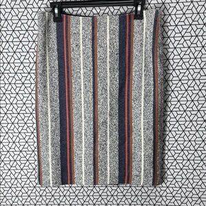 NWT Ann Taylor Multicolor Striped Pencil Skirt